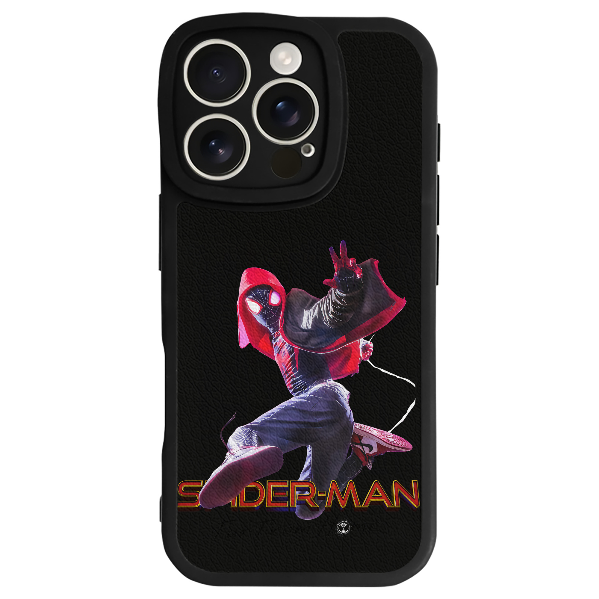 Spider Man スパイダーマン 【iPhone 16シリーズ対応】シリコンスマホケース（レザー調） 材質：シリコン